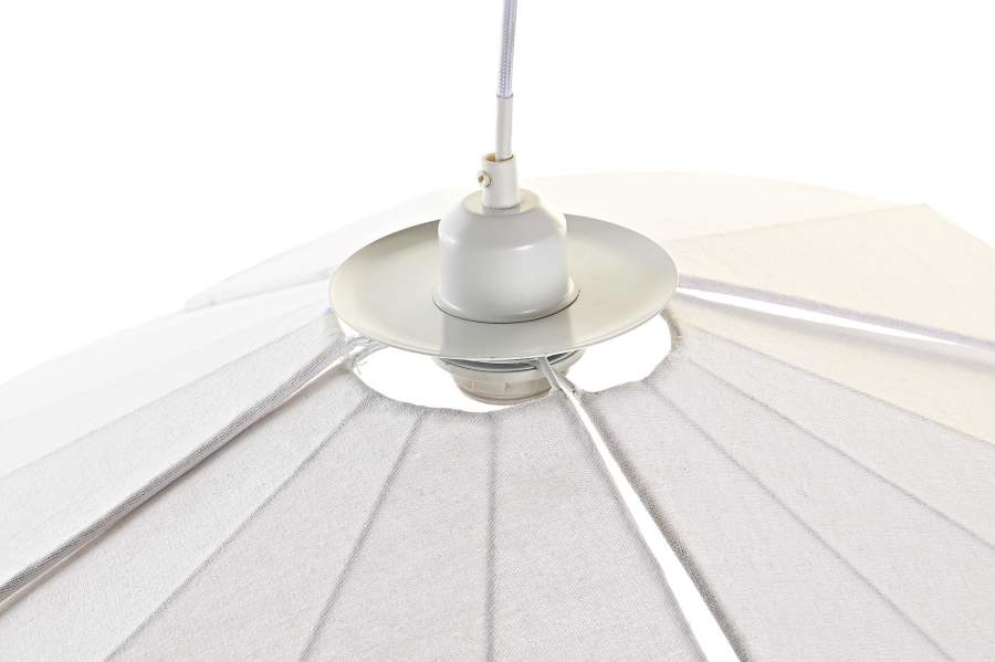 Lampara Techo Metal Lino 68X68X21 Abanico Blanco