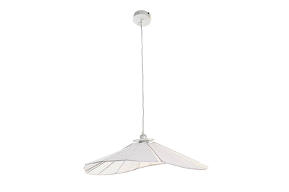 Lampara Techo Metal Lino 68X68X21 Abanico Blanco