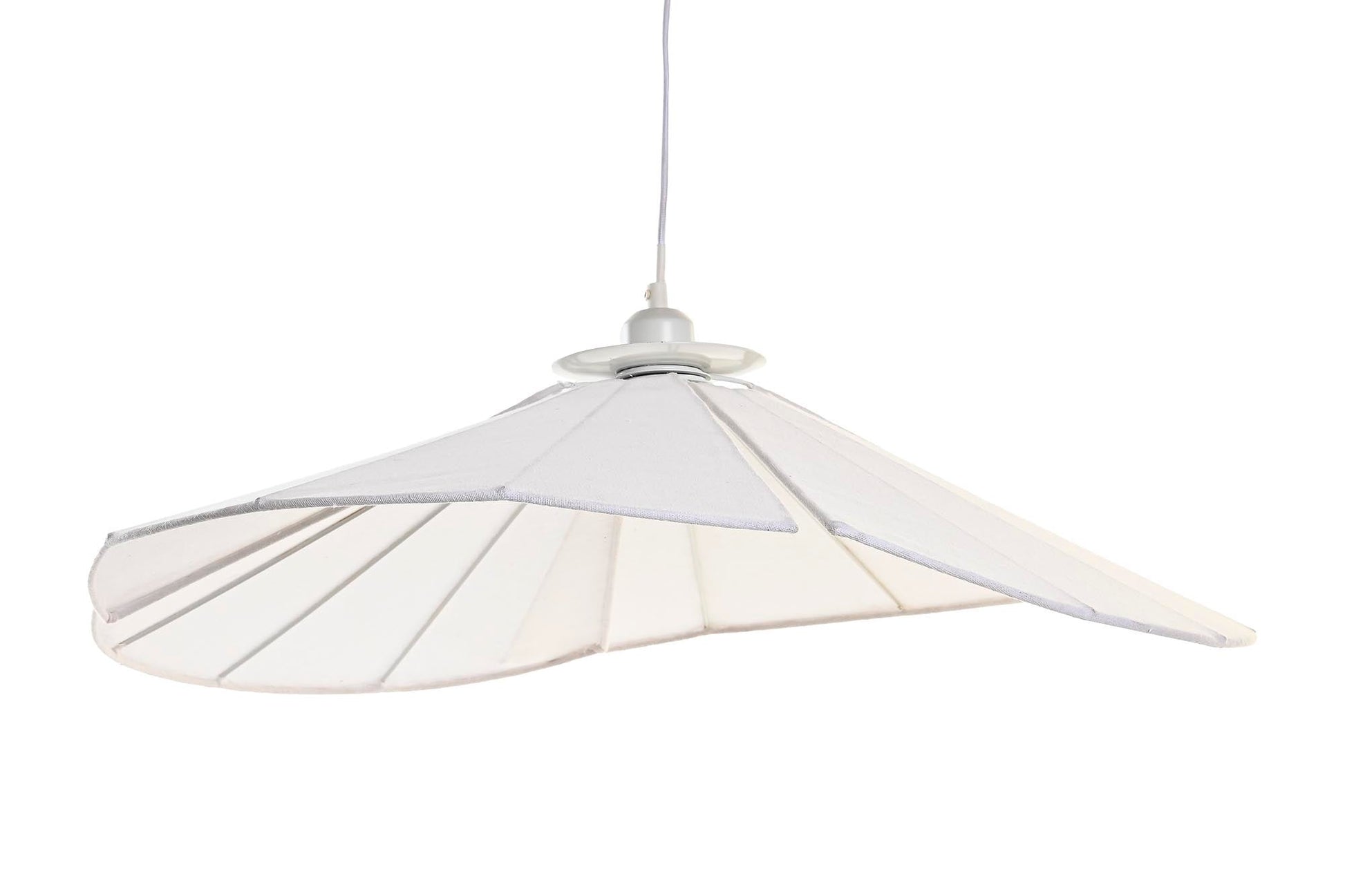 Lampara Techo Metal Lino 68X68X21 Abanico Blanco