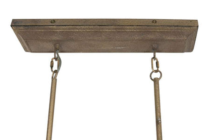 Lampara Techo Abeto Metal 111_5X12X83 Envejecido