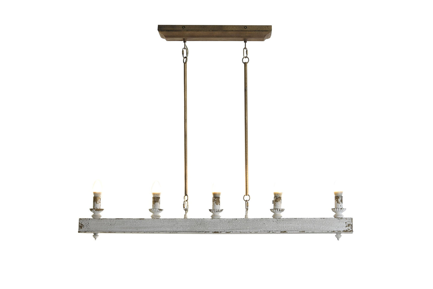 Lampara Techo Abeto Metal 111_5X12X83 Envejecido