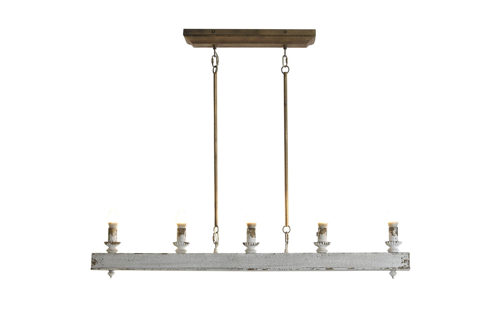 Lampara Techo Abeto Metal 111_5X12X83 Envejecido