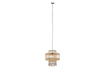 Lampara Techo Ratan Poliester 45X45X46 Flecos