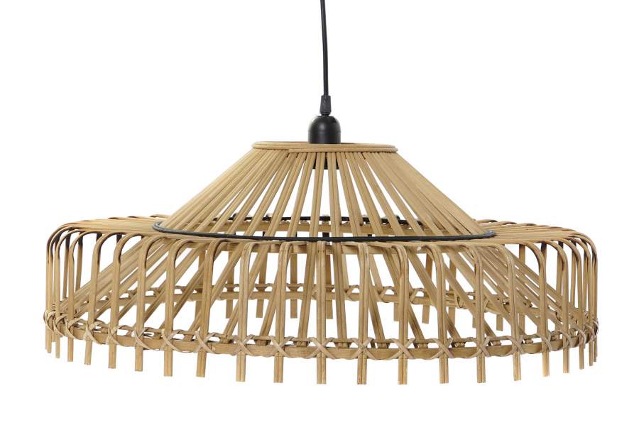 Lampara Techo Bambu 61X61X31 Natural Marron