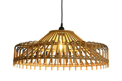 Lampara Techo Bambu 61X61X31 Natural Marron