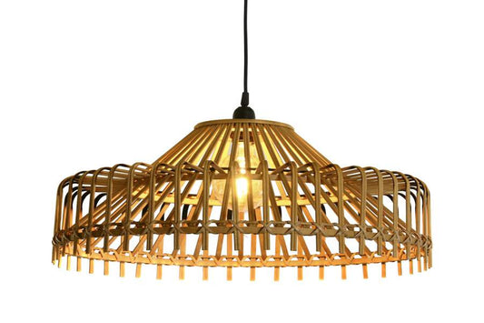 Lampara Techo Bambu 61X61X31 Natural Marron