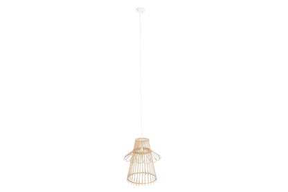 Lampara Techo Ratan 40X40X46 Natural Marron