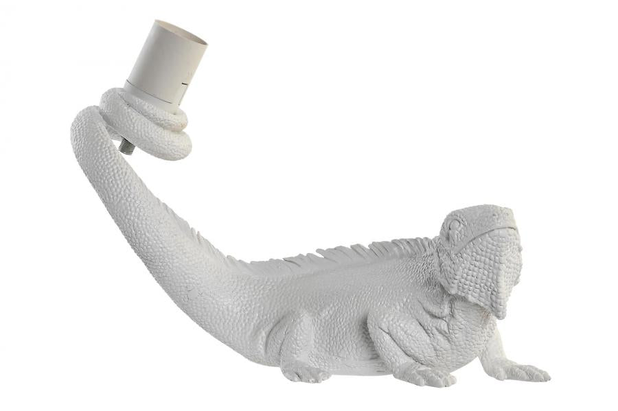 Lampara Aplique Resina 31X14X22 Iguana Blanco