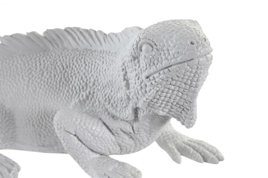 Lampara Aplique Resina 31X14X22 Iguana Blanco