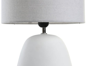 Lampara Sobremesa Gres Poliester 28X28X42 Blanco