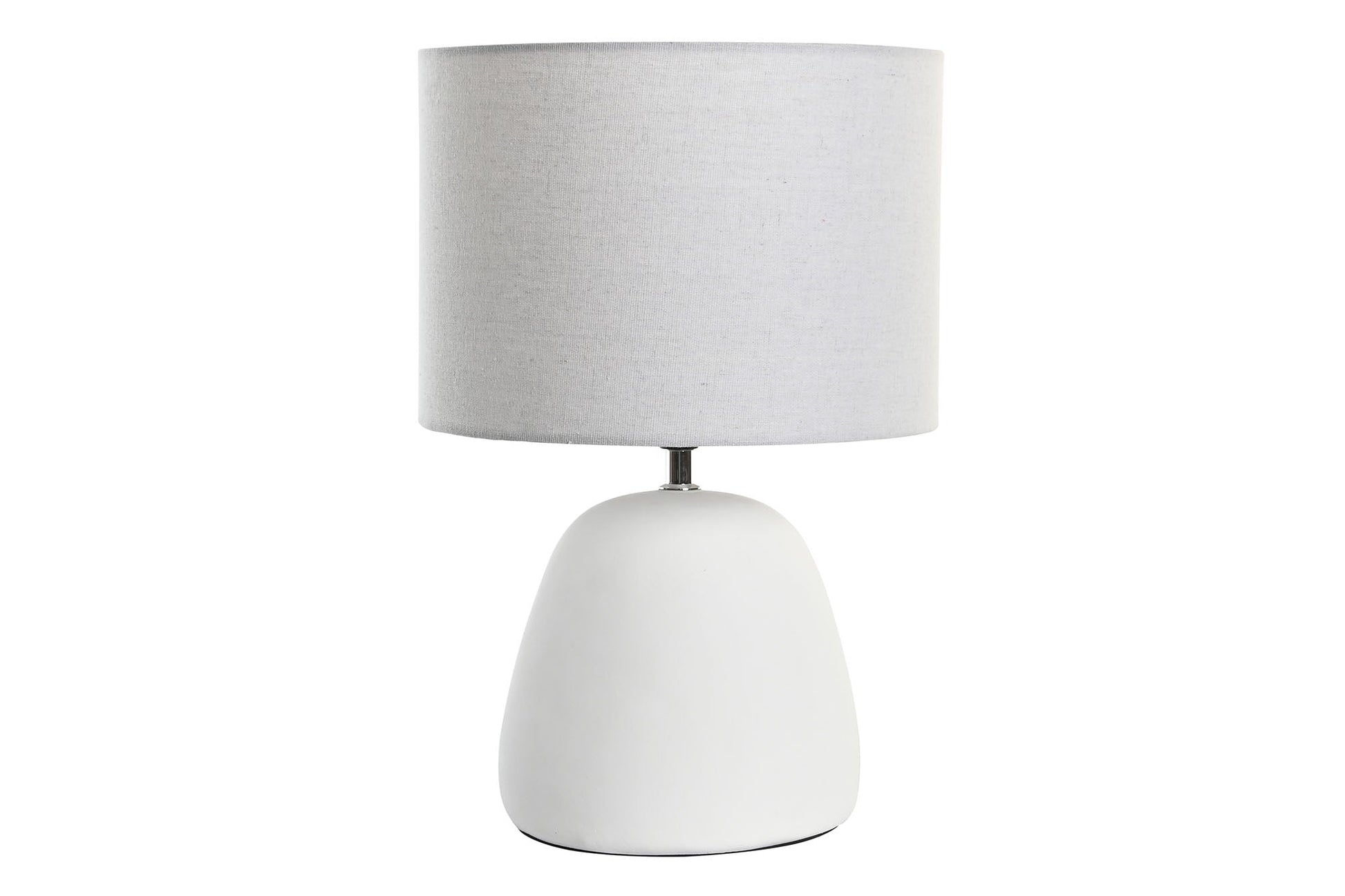 Lampara Sobremesa Gres Poliester 28X28X42 Blanco