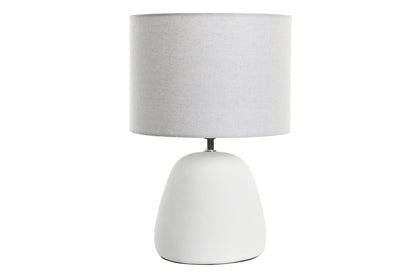Lampara Sobremesa Gres Poliester 28X28X42 Blanco