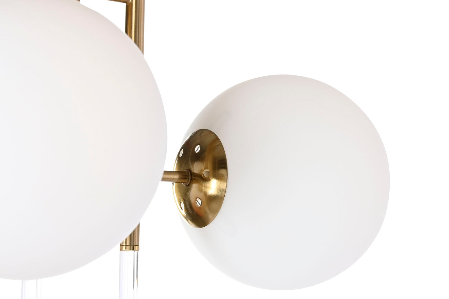 Lampara Techo Metal Cristal 64X64X64 Bolas Dorado