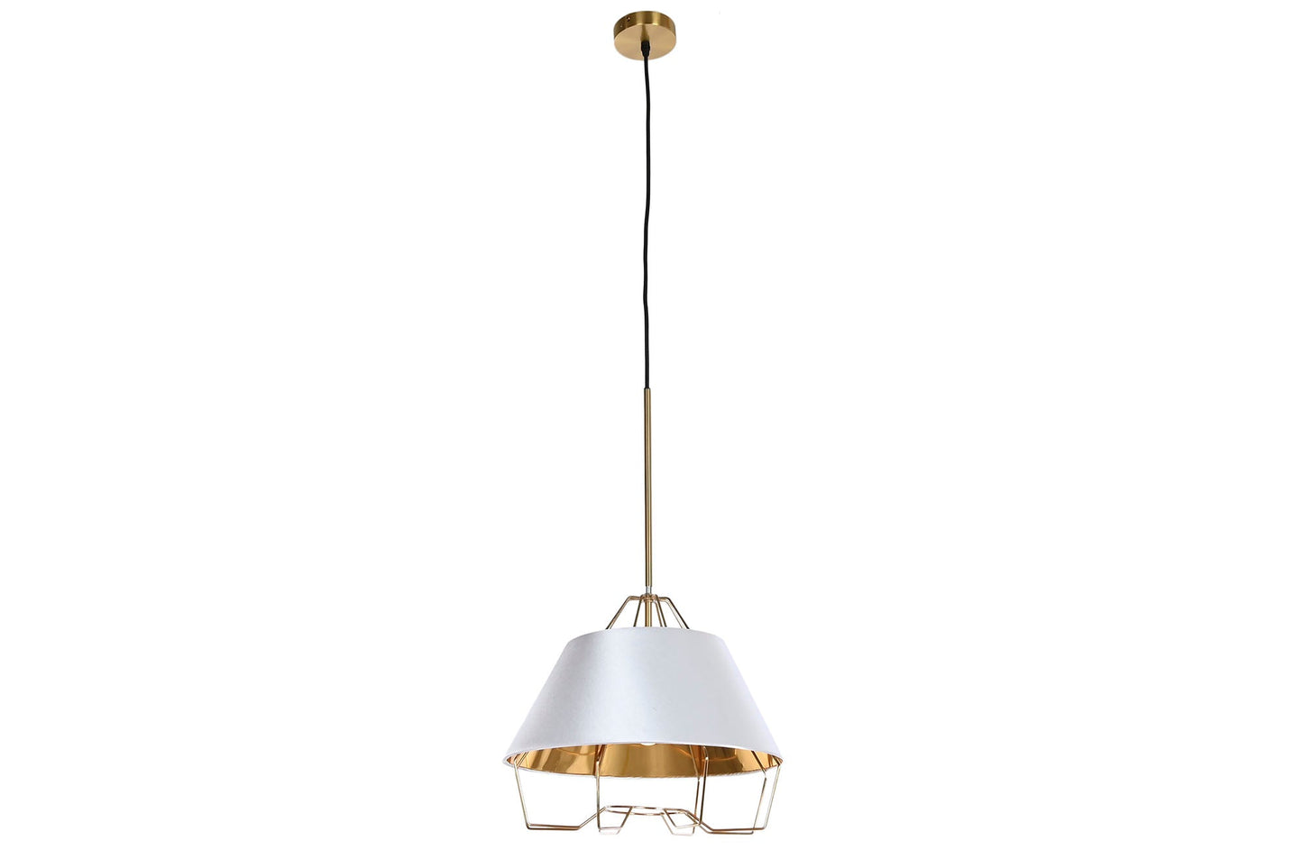 Lampara Techo Metal 38X38X32 Dorado
