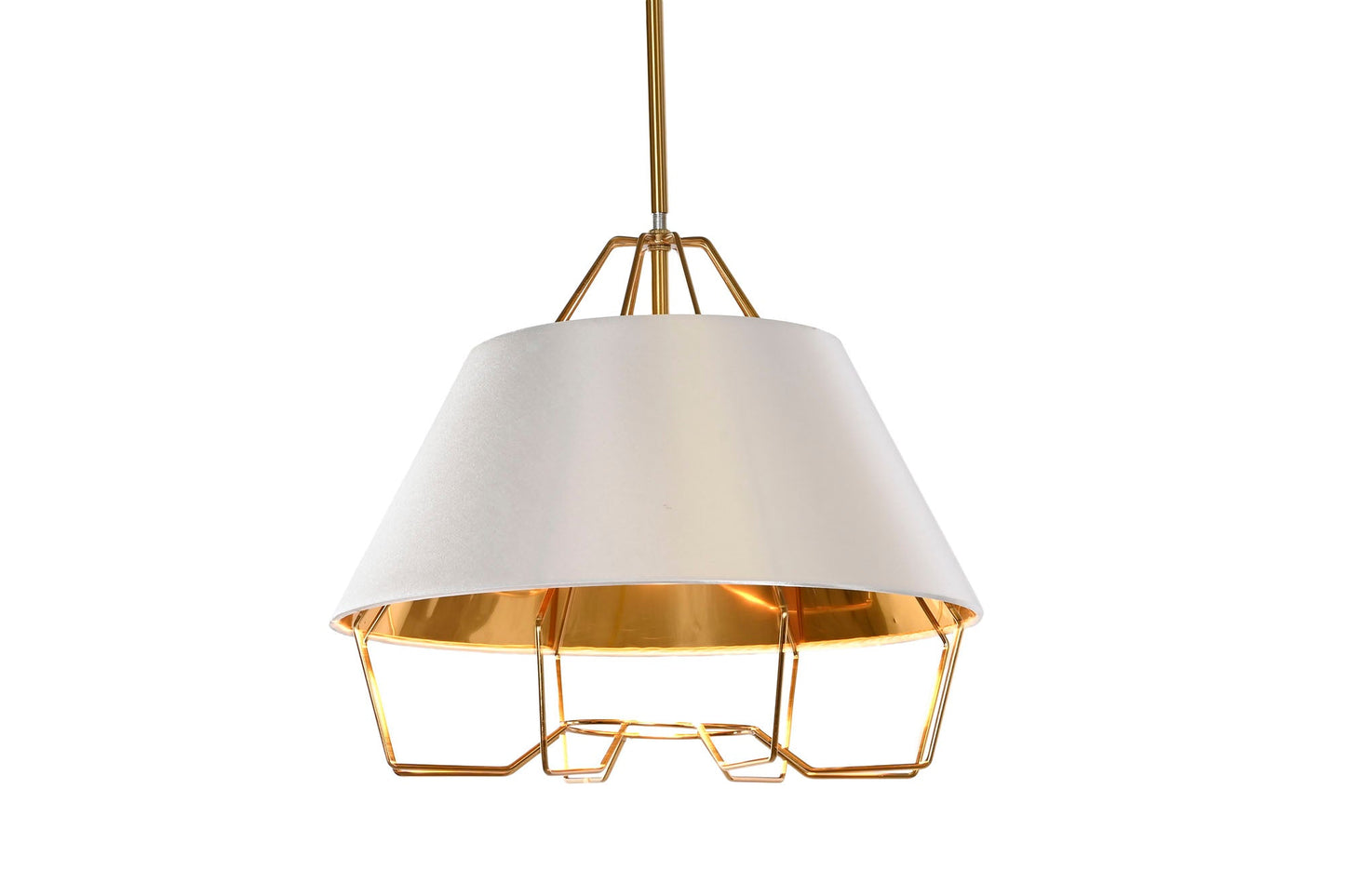 Lampara Techo Metal 38X38X32 Dorado