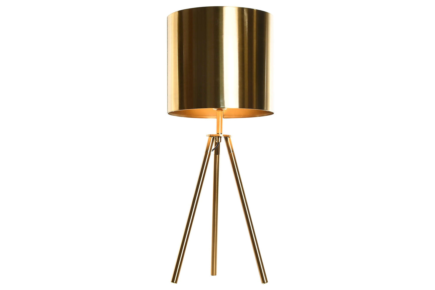 Lampara Sobremesa Metal 25X25X60 Dorado