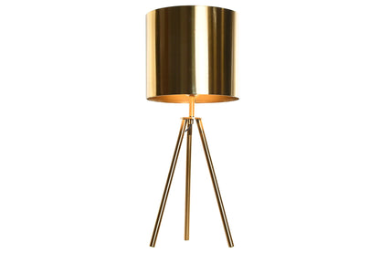 Lampara Sobremesa Metal 25X25X60 Dorado