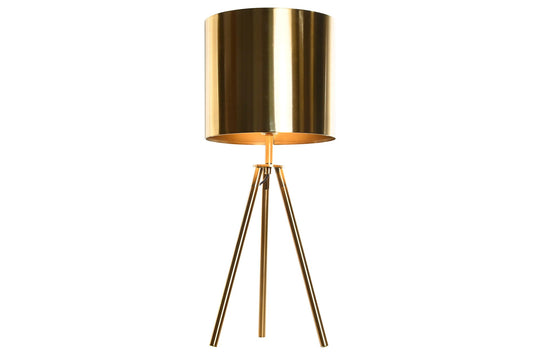 Lampara Sobremesa Metal 25X25X60 Dorado