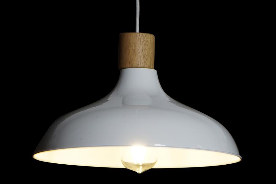 Lampara Techo Metal Pino 35_5X35_5X21 Blanco
