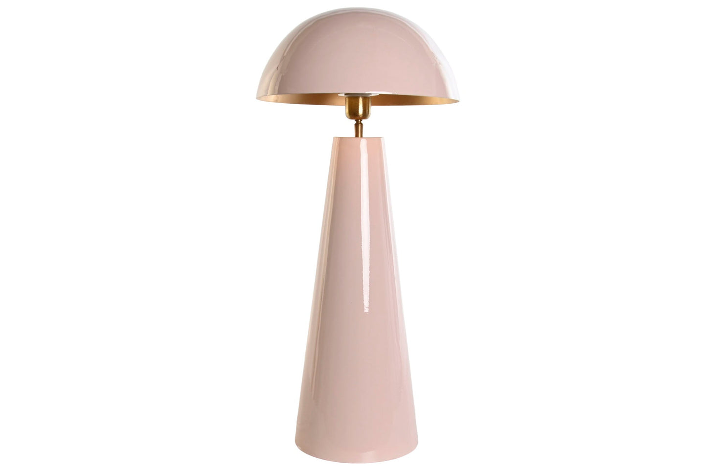 Lampara Sobremesa Hierro 31X31X70 Seta Lacado Rosa