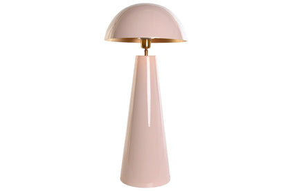 Lampara Sobremesa Hierro 31X31X70 Seta Lacado Rosa