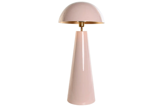 Lampara Sobremesa Hierro 31X31X70 Seta Lacado Rosa