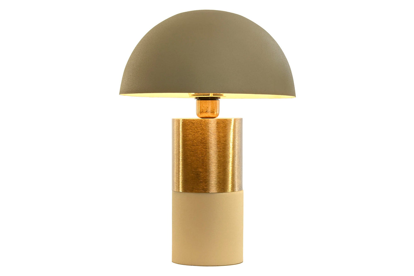 Lampara Sobremesa Hierro 31X31X45 Seta Crema