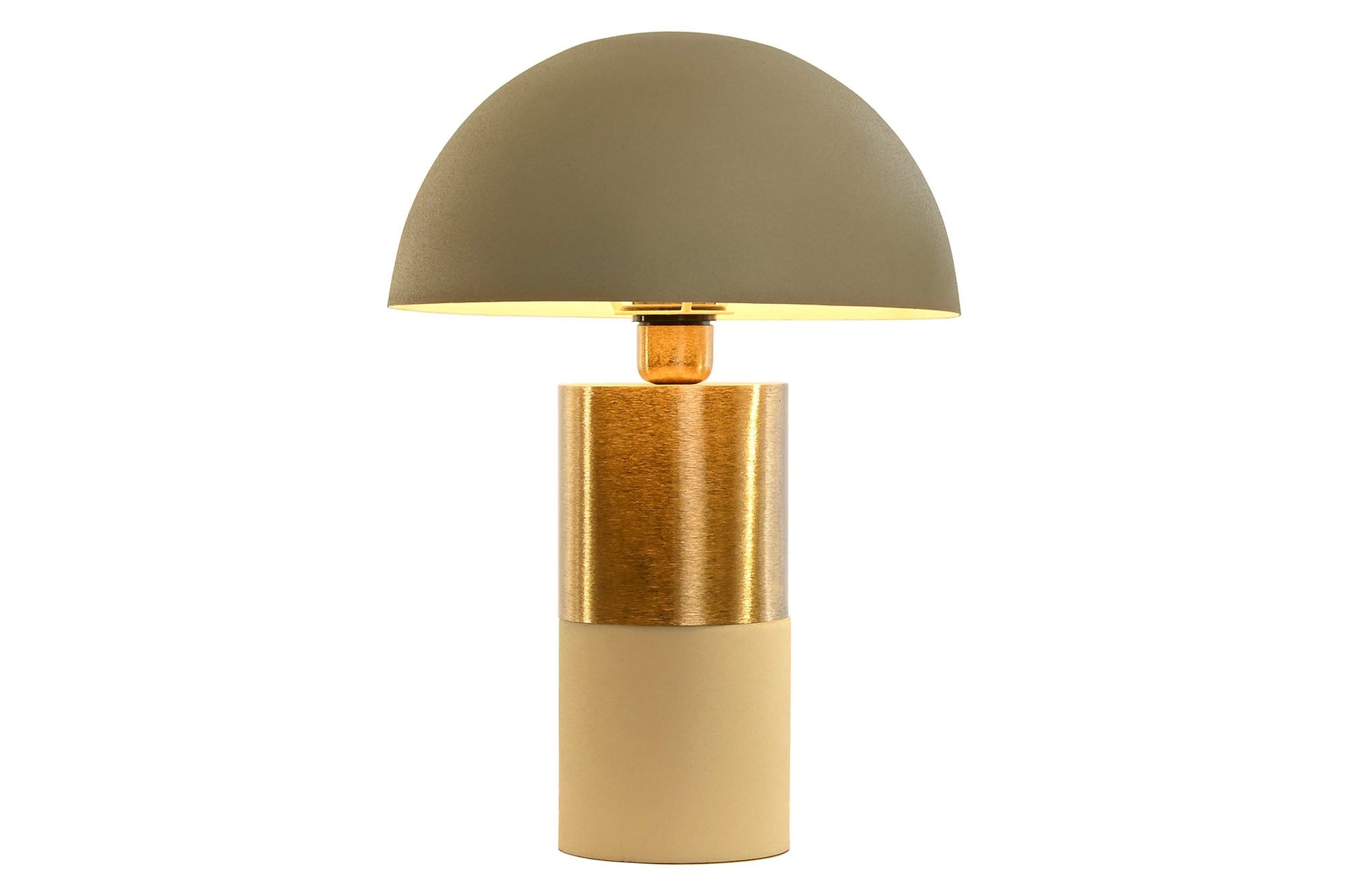 Lampara Sobremesa Hierro 31X31X45 Seta Crema