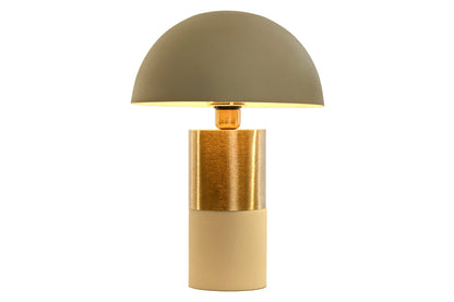 Lampara Sobremesa Hierro 31X31X45 Seta Crema