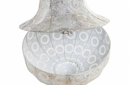 Lampara Techo Metal 34X55 Etnica Blanco