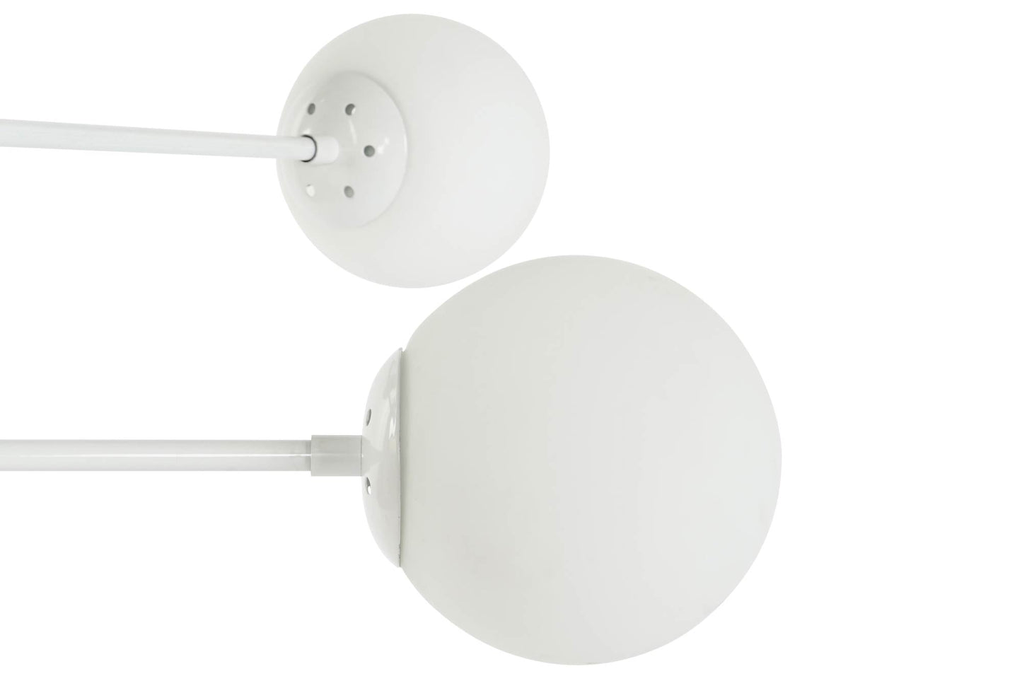 Lampara Techo Metal Cristal 96X73X50 Bolas Blanco