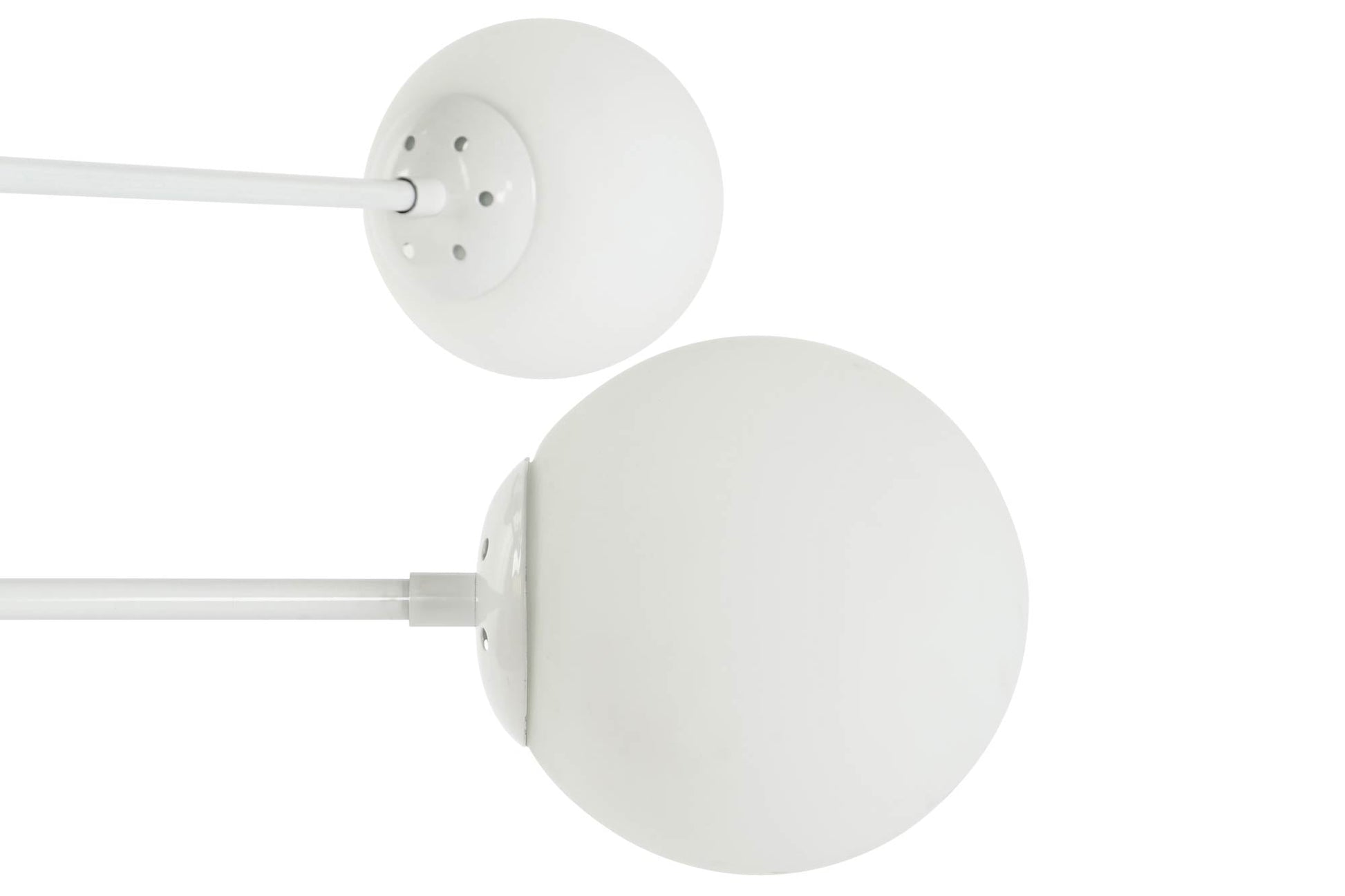 Lampara Techo Metal Cristal 96X73X50 Bolas Blanco