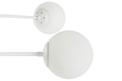 Lampara Techo Metal Cristal 96X73X50 Bolas Blanco