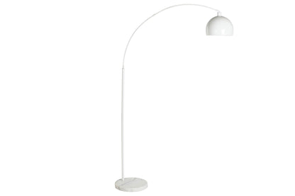 Lampara Pie Metal Marmol 36X110X195 Blanco