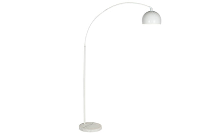 Lampara Pie Metal Marmol 36X110X195 Blanco