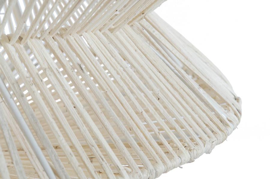 Lampara Techo Ratan Hierro 40X40X54 Natural