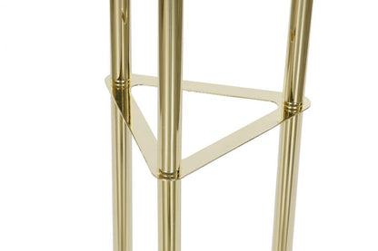 Lampara Pie Metal Cristal 30X30X172 Bolas Dorado