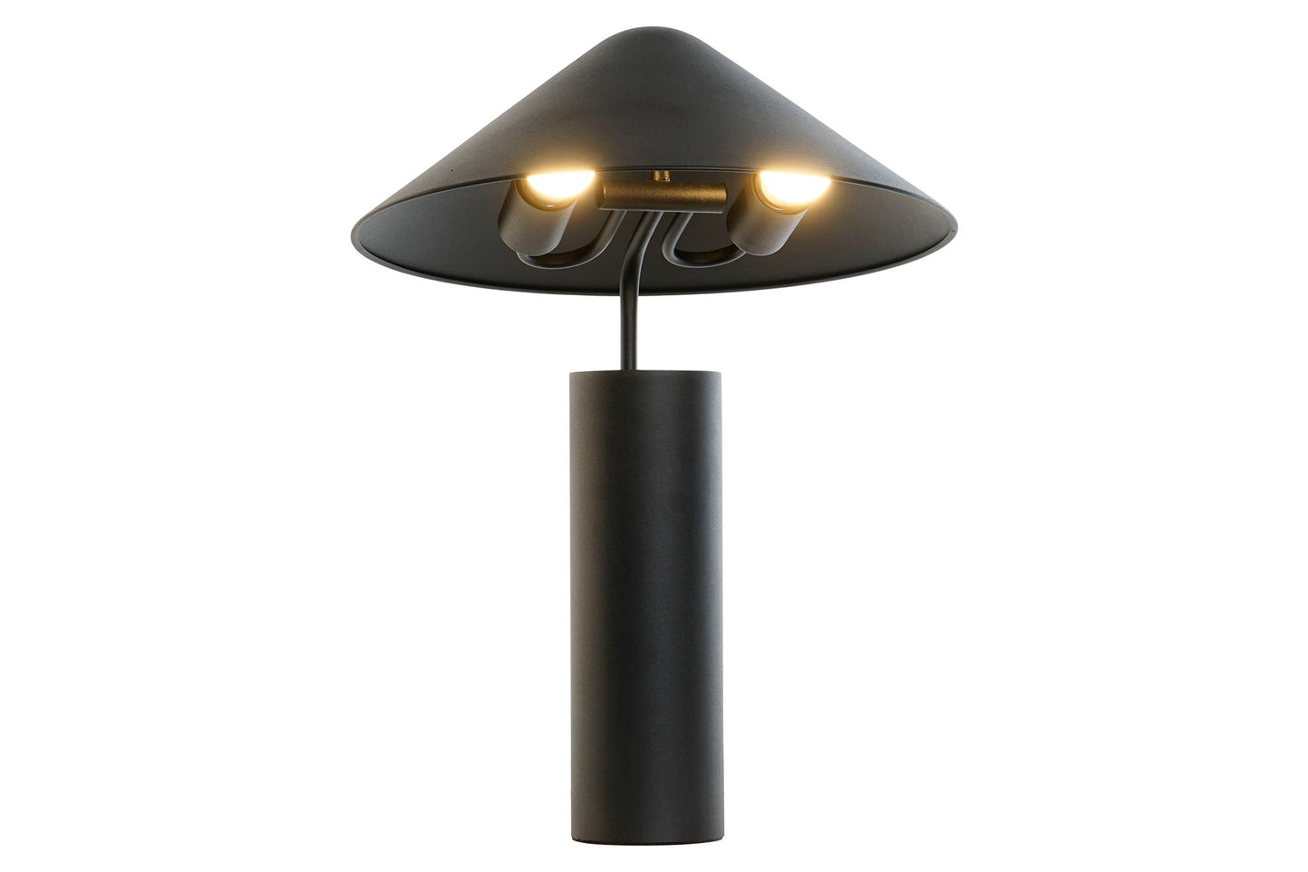 Lampara Sobremesa Metal 39X39X45 Sombrero Negro