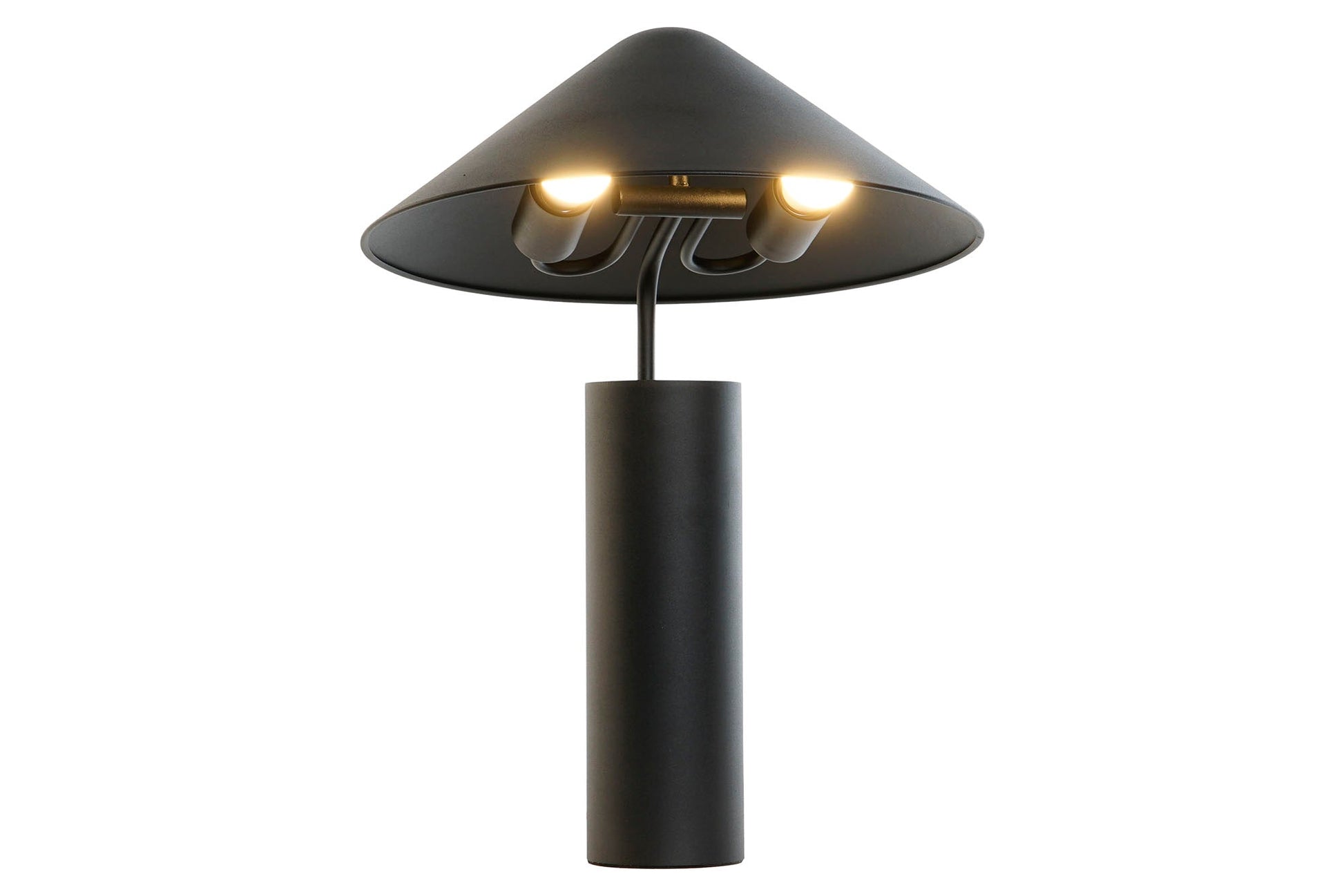 Lampara Sobremesa Metal 39X39X45 Sombrero Negro