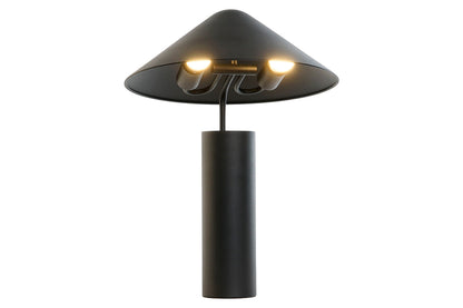 Lampara Sobremesa Metal 39X39X45 Sombrero Negro