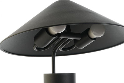 Lampara Sobremesa Metal 39X39X45 Sombrero Negro