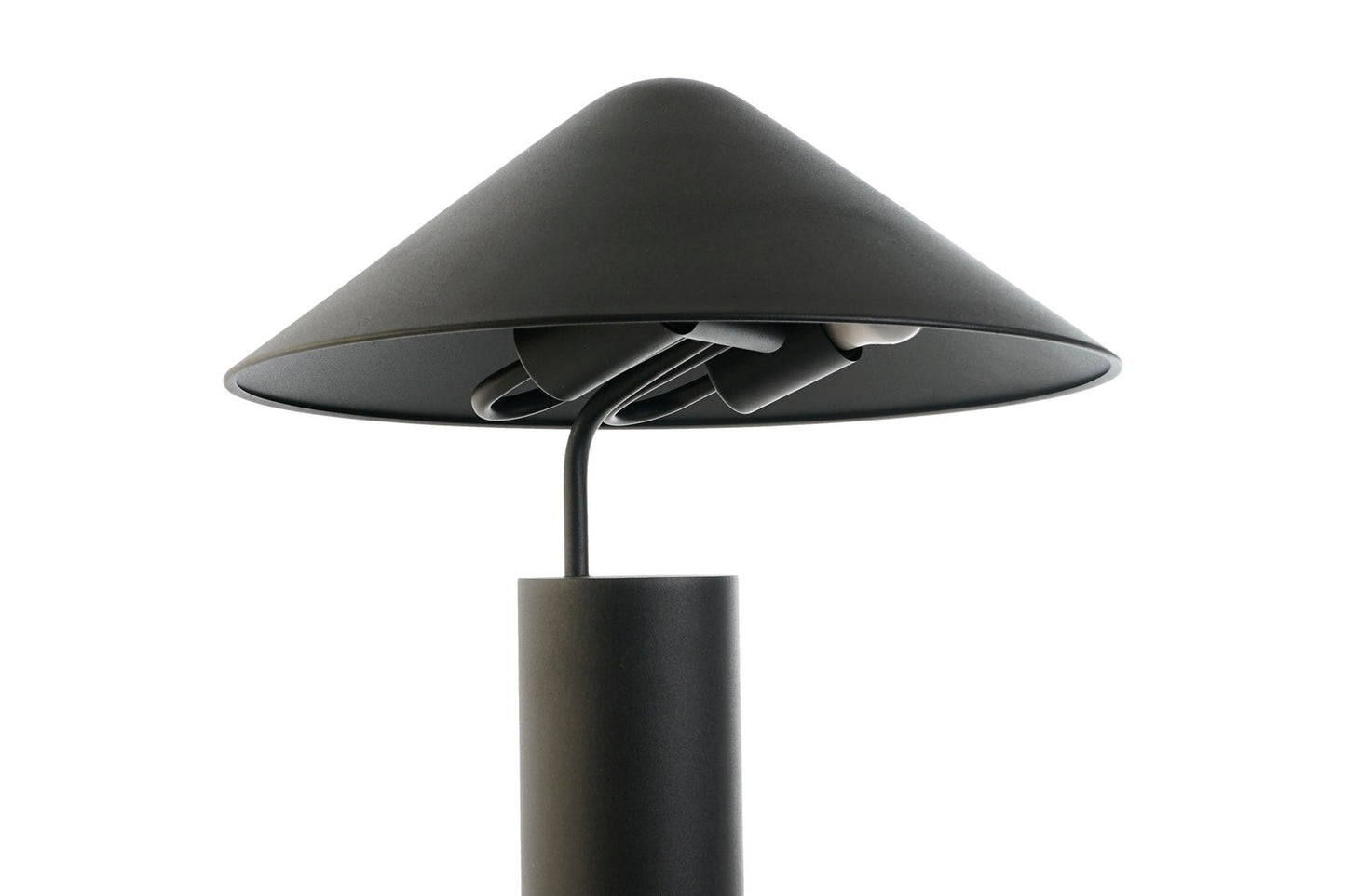 Lampara Sobremesa Metal 39X39X45 Sombrero Negro