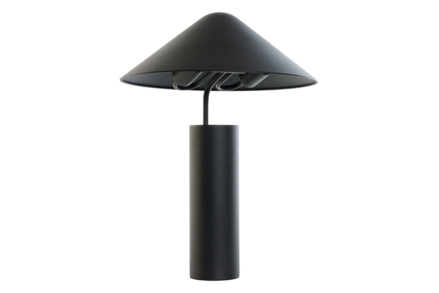 Lampara Sobremesa Metal 39X39X45 Sombrero Negro