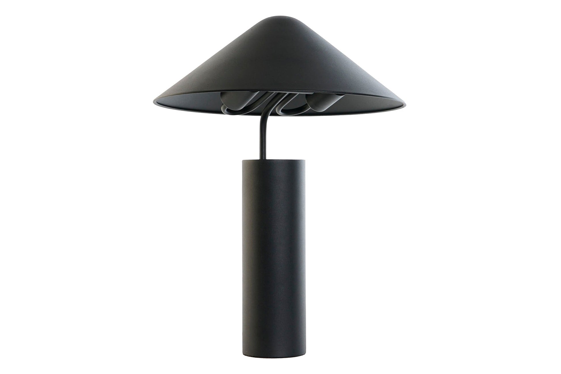 Lampara Sobremesa Metal 39X39X45 Sombrero Negro