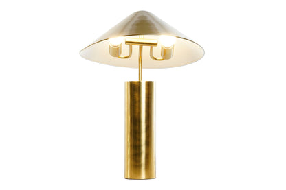 Lampara Sobremesa Metal 39X39X45 Sombrero Dorado