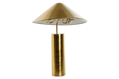 Lampara Sobremesa Metal 39X39X45 Sombrero Dorado