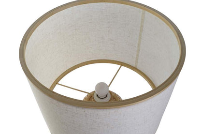 Lampara Sobremesa Bambu Poliester 40X40X71 Natural