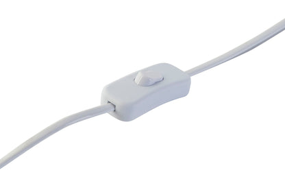 Lampara Sobremesa Bambu Poliester 32X32X49 Blanco