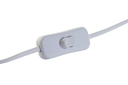 Lampara Sobremesa Bambu Poliester 26X26X39 Blanco