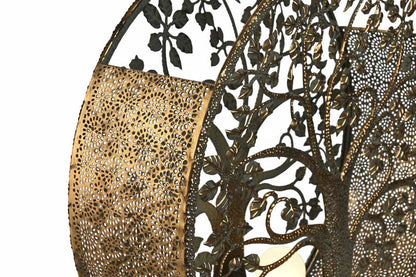 Lampara Sobremesa Metal 40X13X49 Arbol Dorado